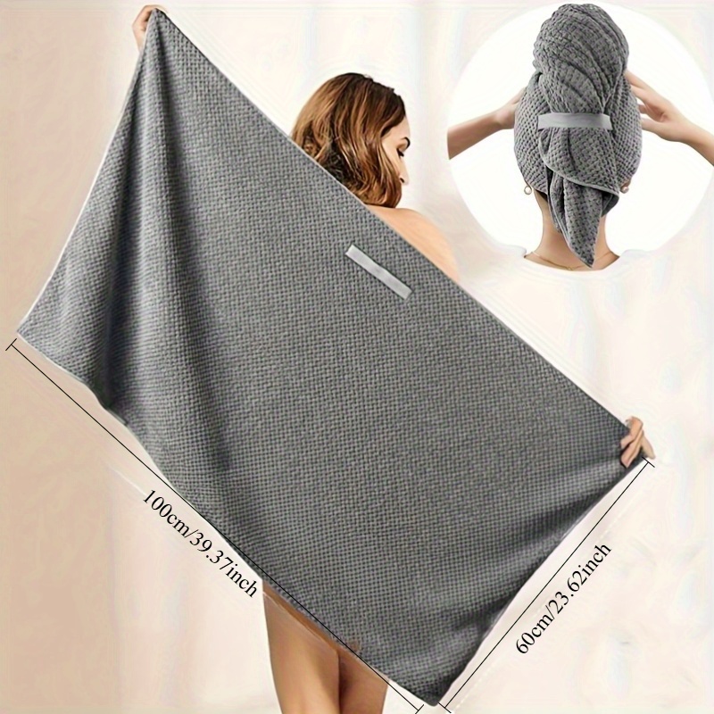Hair Turban Towel - Microvezel haarhanddoek extra groot, snel drogende