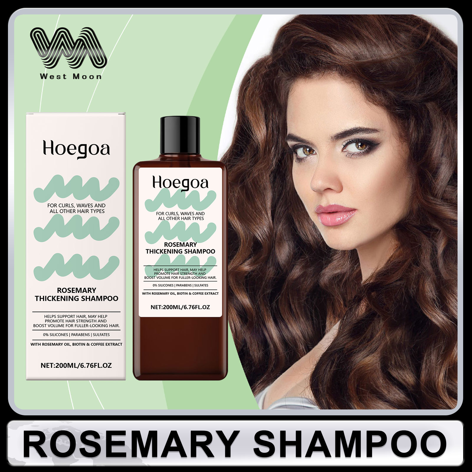 Hair Care For Dry And Frizzy Hair - Rozemarijn Shampoo Reparatie Droog Kroeshaar Beschadigd