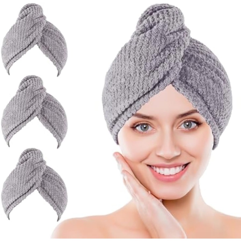 Hair Turban Towel - Super absorberend sneldrogend haar handdoek wrap