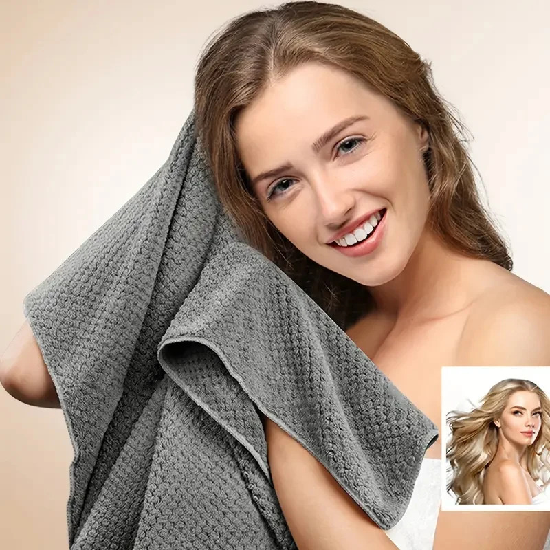 Hair Turban Towel - Ultra absorberende extra grote microvezel haarhanddoekwikkel,