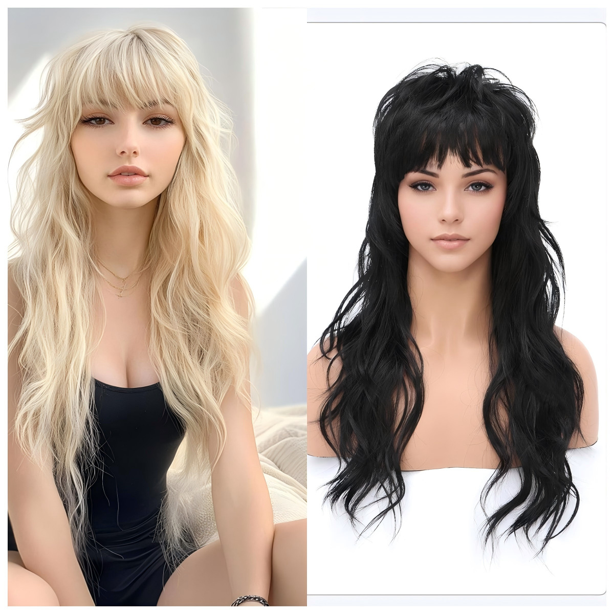 Braiding Hair Kanekalon - Synthetische lange krullende pruik jaren 80