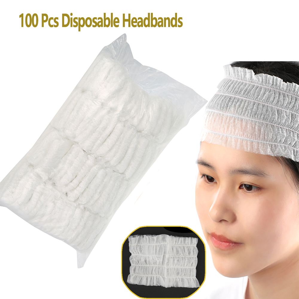 Hair Care Journey - 100 Stuks Wegwerp Hoofdbanden Niet-geweven Spa