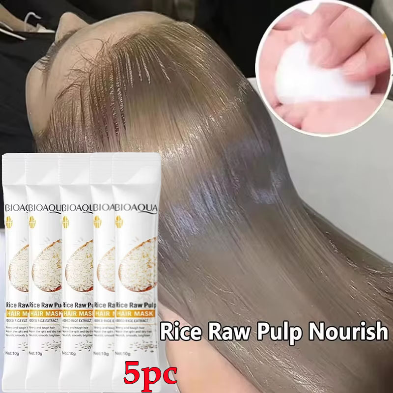 Hair Care For Dry And Frizzy Hair - Rijst Magisch Keratine Haarmasker 5 Seconden