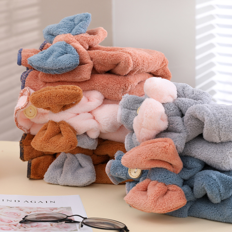 Fleece effen kleur haarhanddoe - Hair Turban Towel recensie en prijs