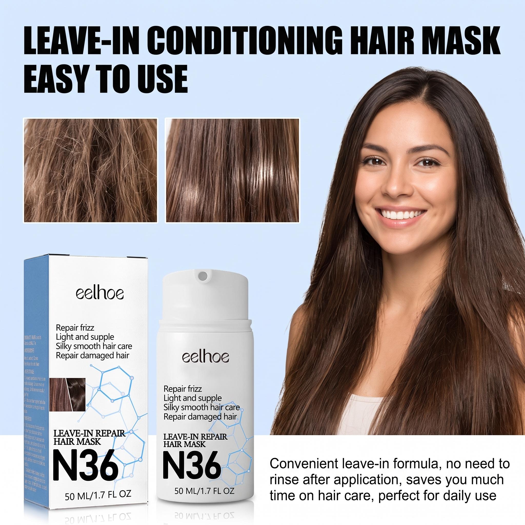 Leave-in reparatie haar masker - Hair Care For Dry And Frizzy Hair recensie en prijs