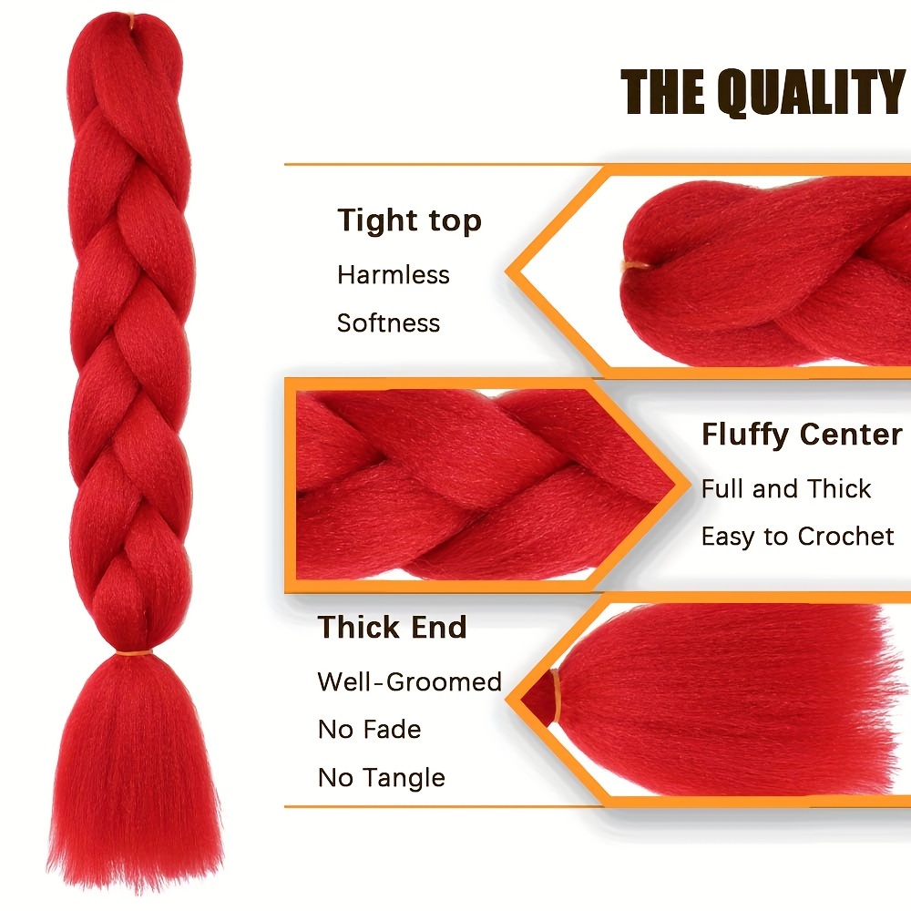 6 stuks 24 inch jumbo vlechten - Braiding Hair Kanekalon recensie en prijs