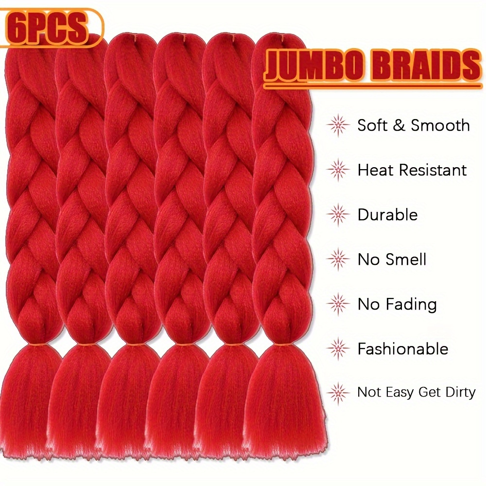 6 stuks 24 inch jumbo vlechten - Braiding Hair Kanekalon recensie en prijs