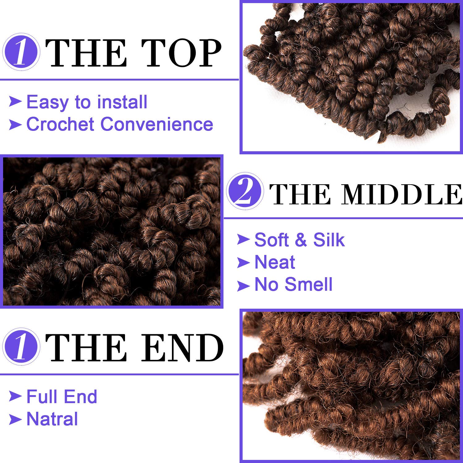 10 inch kort krullend lente vo - Braiding Hair Kanekalon recensie en prijs