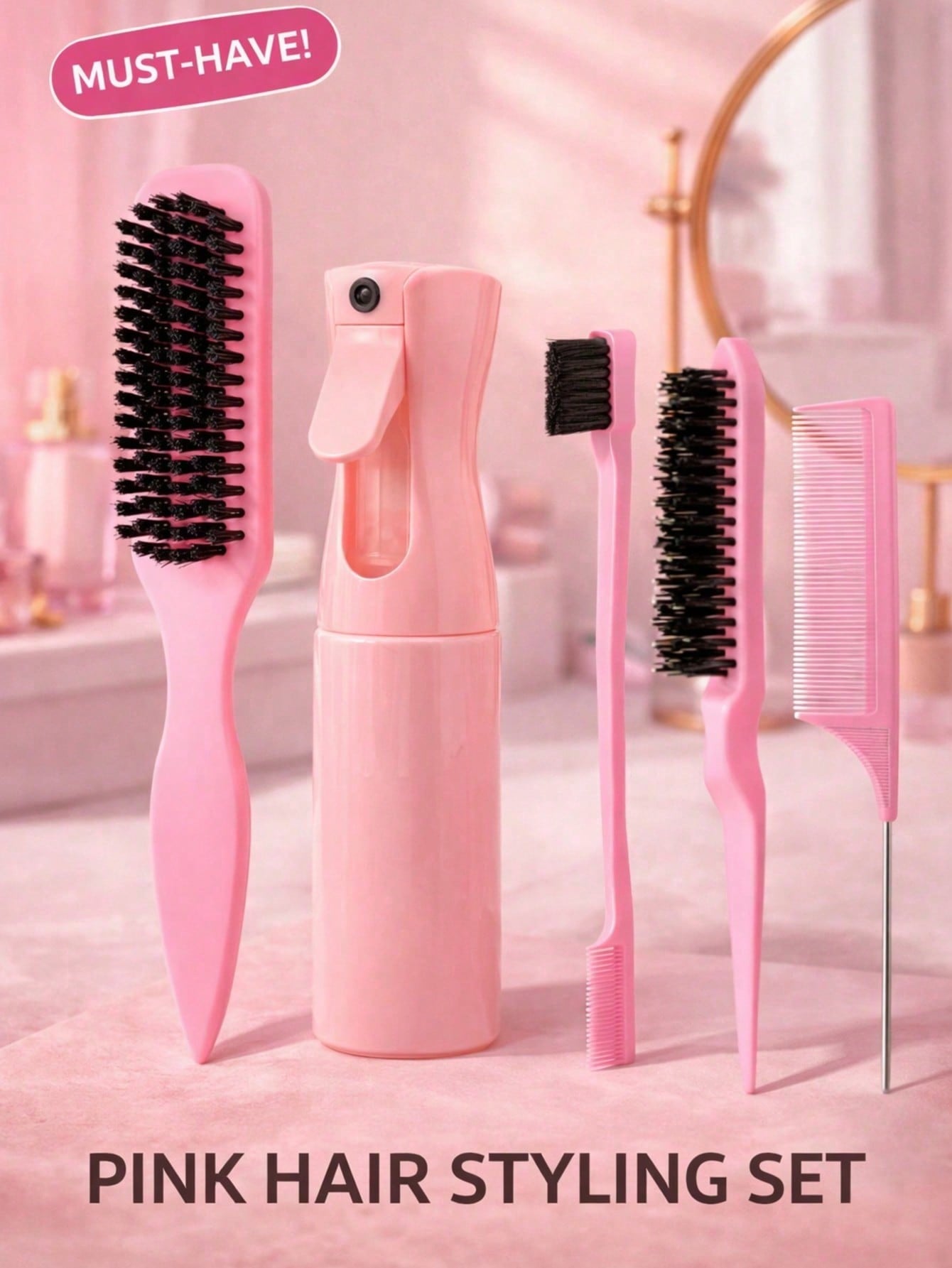 5-delige set met luipaardprint - Hair Care Homemade recensie en prijs
