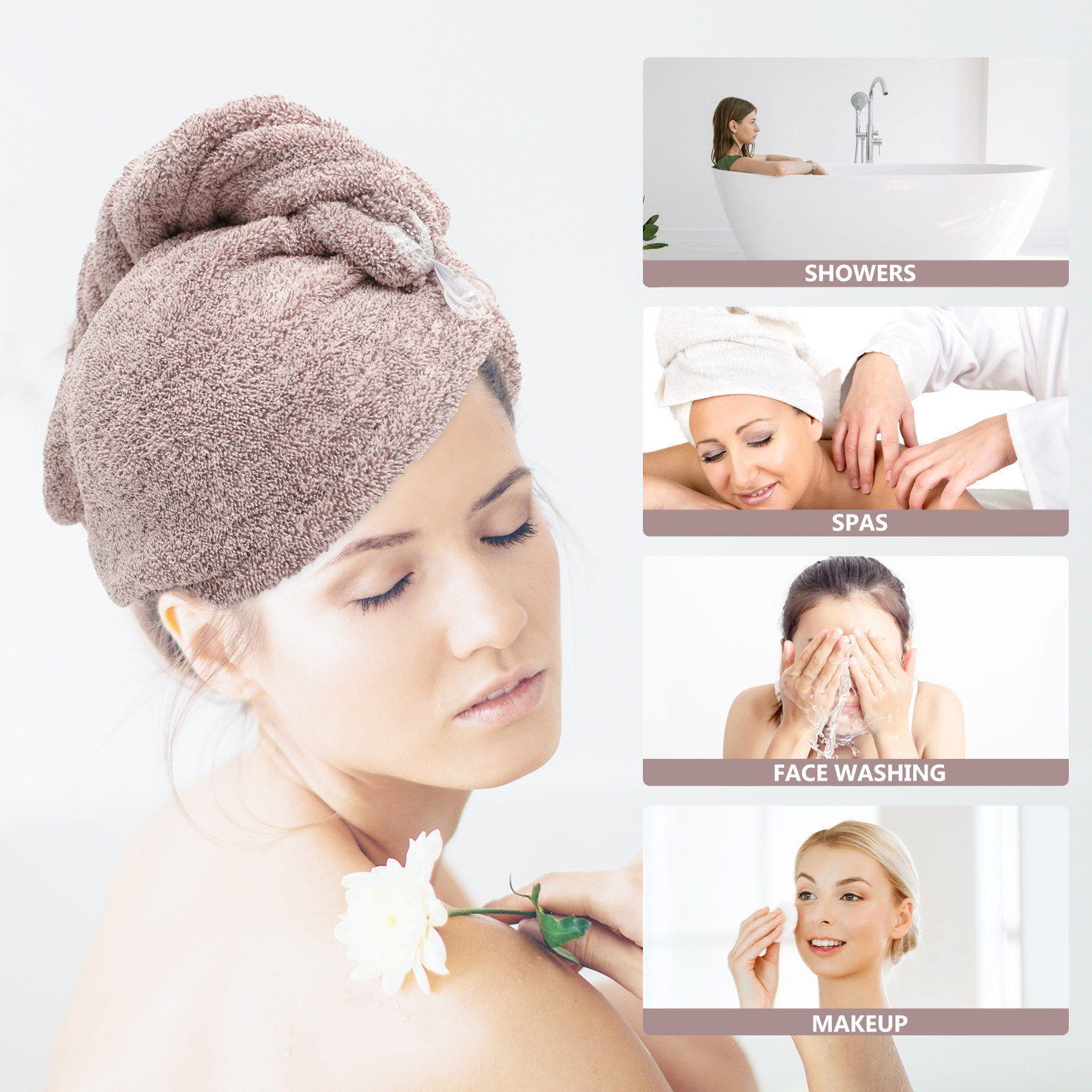 2 stuks koraalvlies haar droog - Hair Turban Towel recensie en prijs