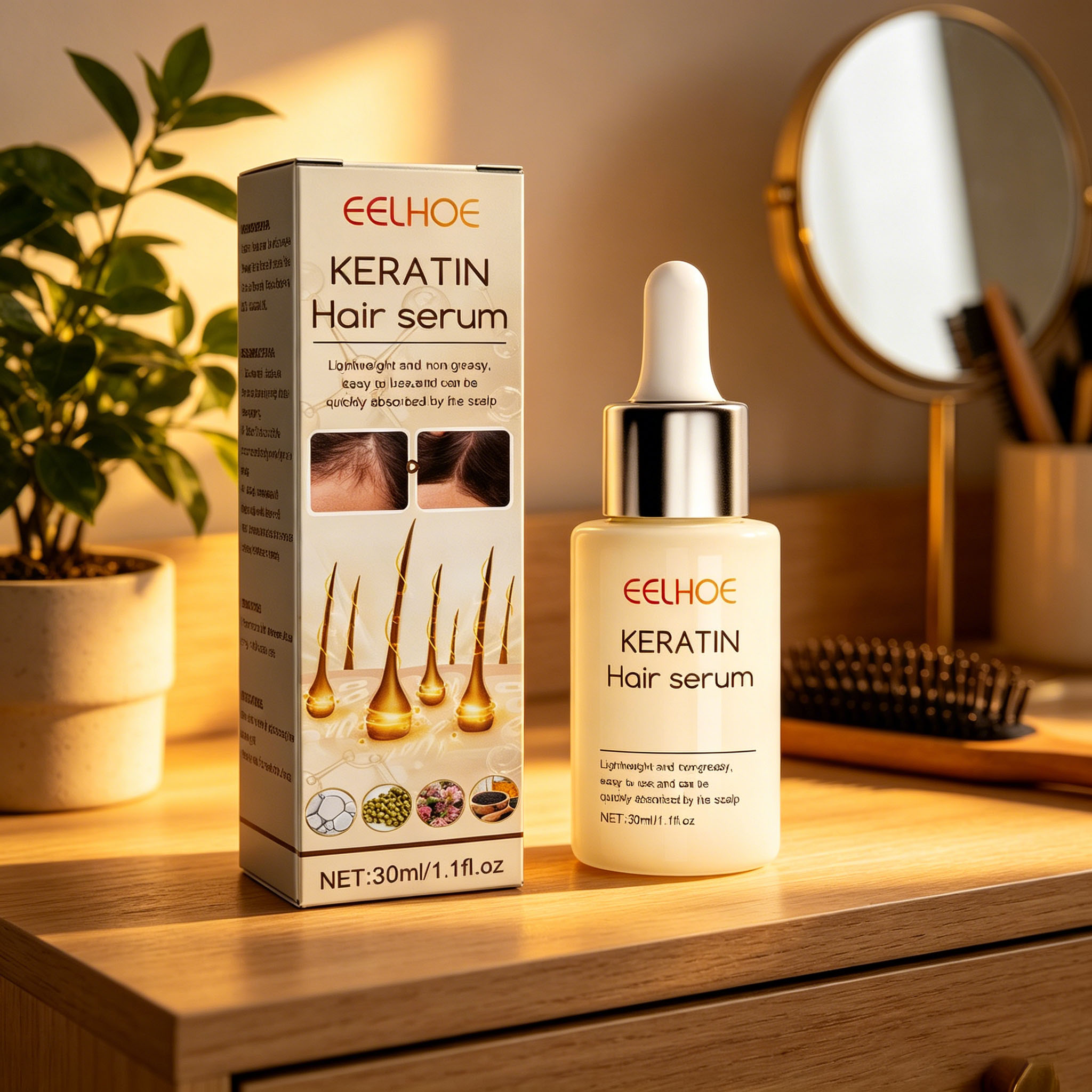 Dichte haar-essentieolie Sterk - Split End Repair Serum recensie en prijs