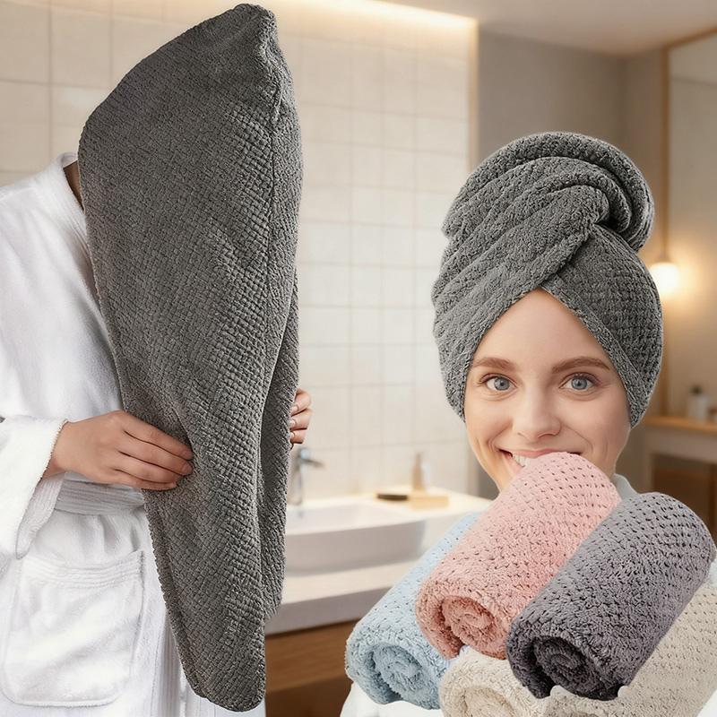 Handdoek voor droog haar voor  - Hair Turban Towel recensie en prijs