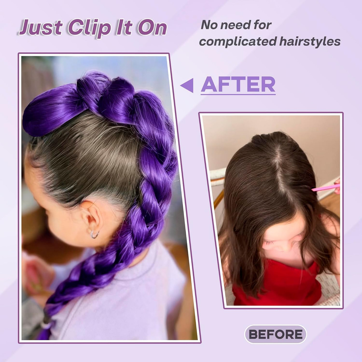 26 inch anime karakter paars l - Braiding Hair Kanekalon recensie en prijs