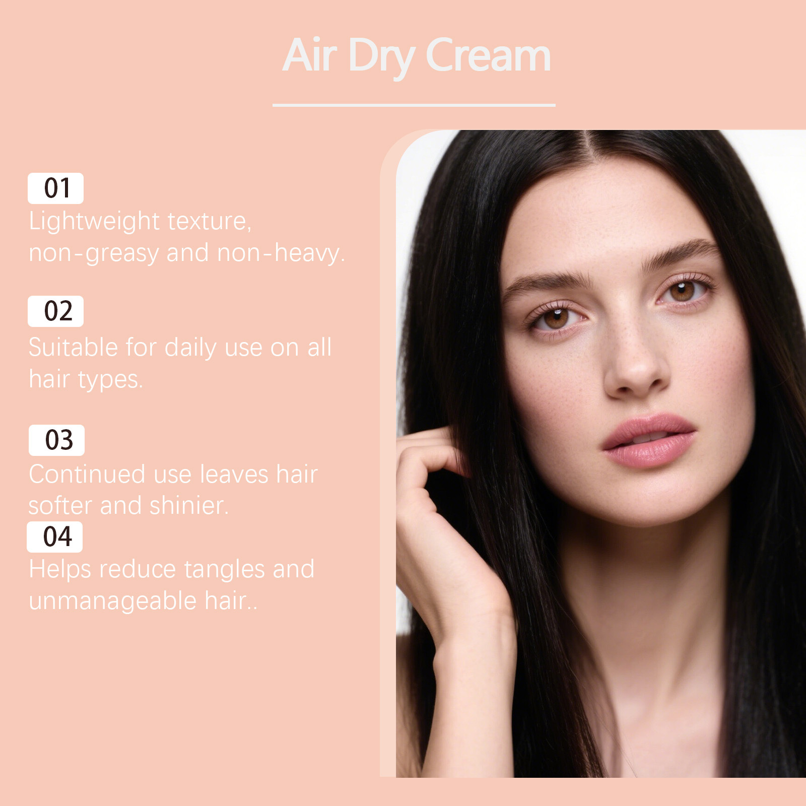 Air Dry Smoothing Hair Cream A - Hair Care For Dry And Frizzy Hair recensie en prijs
